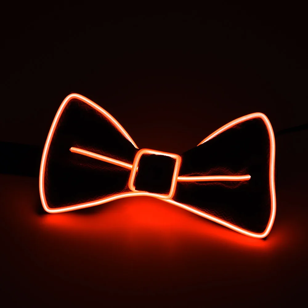

Neckties Luminous Neon Flashing Bow Ties Light Up Club Evening Party 3 Frequency Cosplay Evening Party Decoration