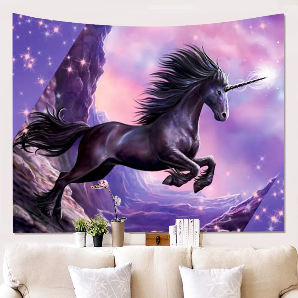 

Tapestry Mandala The Unicorn Tapices Wall Cloth Tapestries Dorm Room Hangings Beach Mat Home Decor Cloth Paintings Curtain