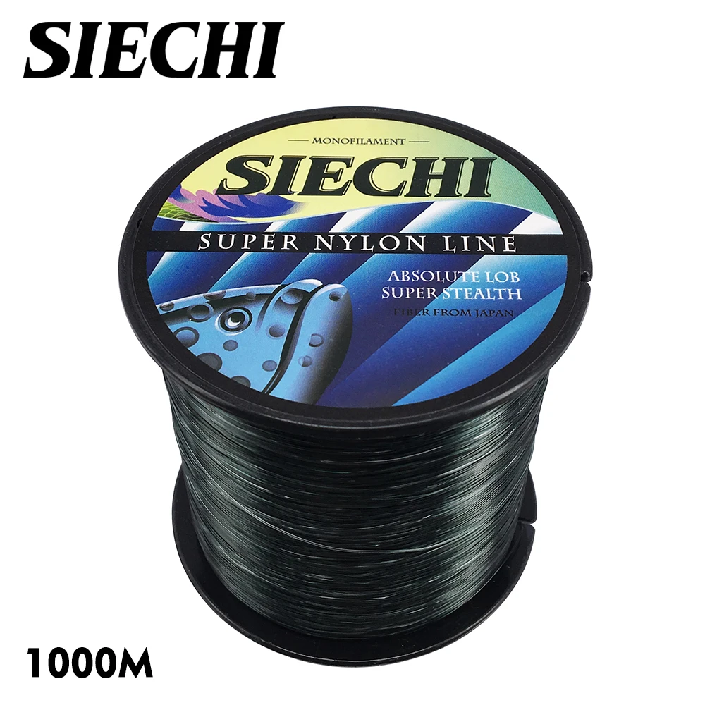 SIECHI супер сильная нейлоновая рыболовная леска 1000 м 4 28LB нейлоновый материал для