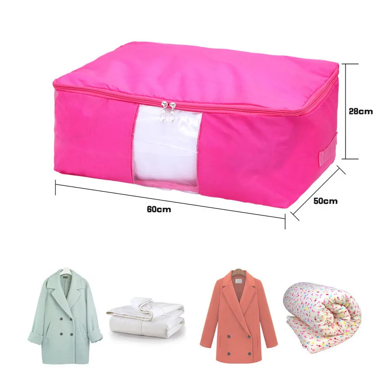 Quilt Storage Bags Oxford Luggage Bags S-XXL Home Storage Organiser Washable Wardrobe Clothes Storing Storage Bags
