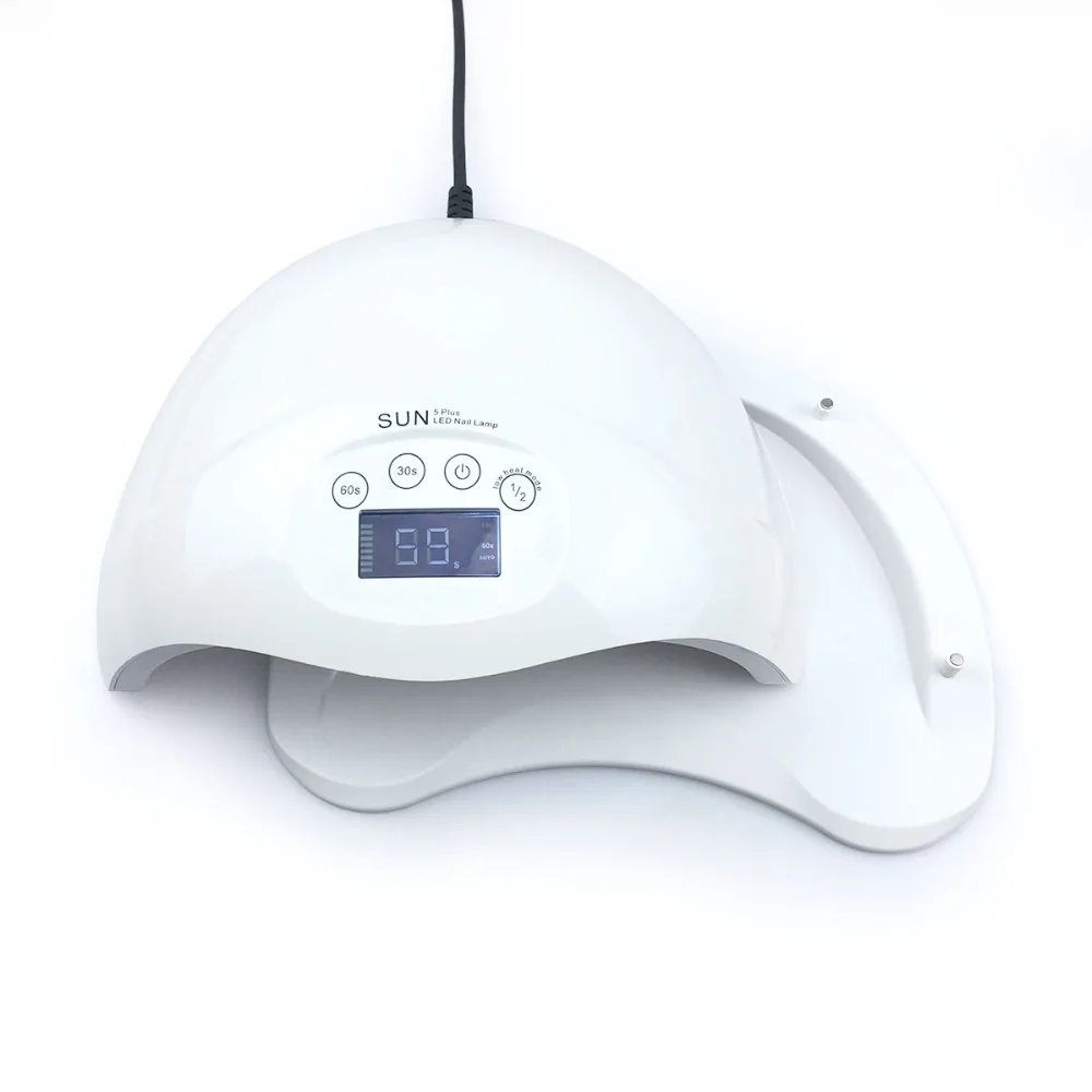 SUN5 Plus 80W/48W UV Lamp LED Nail Lamp Manicure Nail Dryer For All Gels Polish Sun Light Infrared Sensing 30/60/99s Timer