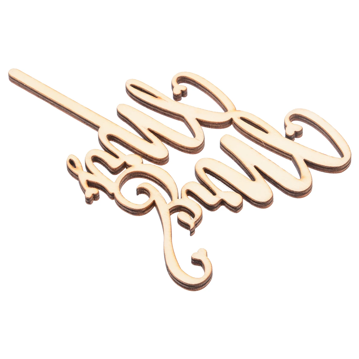 1PC Mr and Mrs Cake Topper Wedding Cake Topper Laser Cut Wood Letters For DIY Party Decorations  Supplies