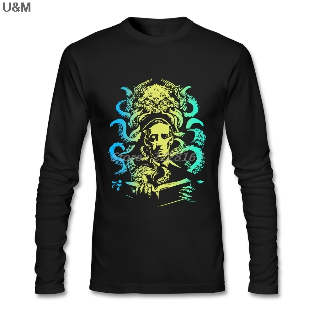Повседневные футболки для взрослых HU & GH Клубные рубашки с надписью cthulhu