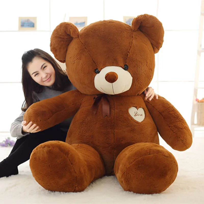 Big-size-plush-teddy-bearskin-coat-80-180-cm-DIY-Empty-bear-shell-Quality-Brown-bear (5)