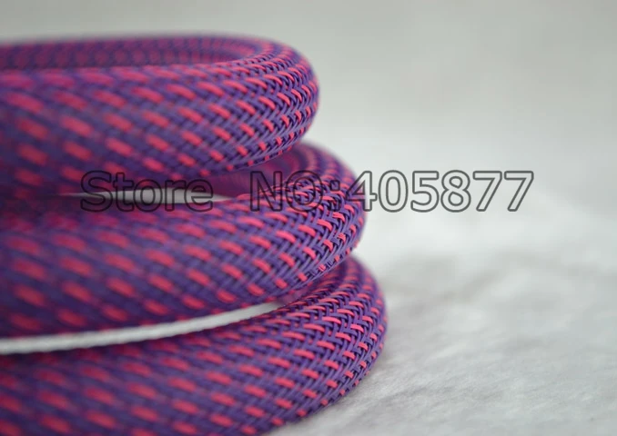 Нейлоновая сетка 16 мм фиолетовая + красная плетеная оплетка для DIY шнур муфты