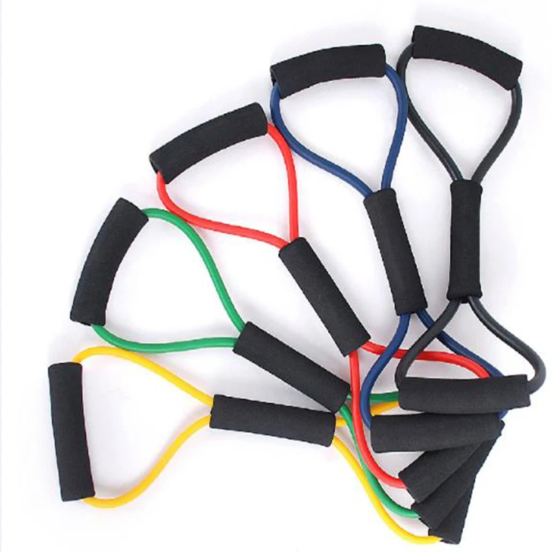 WEING 223 8 Type Resistance Bands Workout Gym Fitness Elastic Equipment Exercise Training Musculation Elasticas Para Ejercicio |