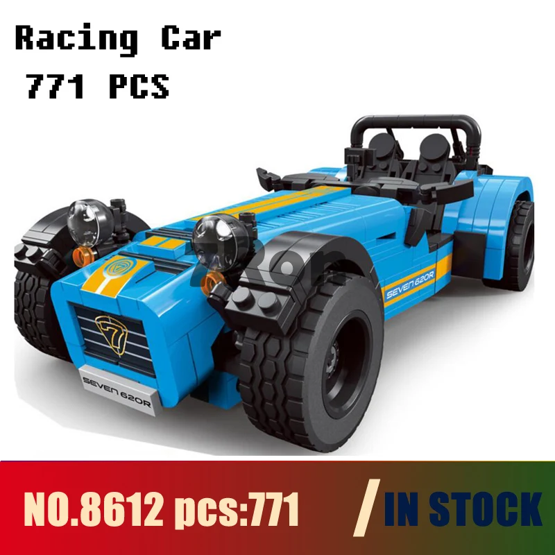 

Models building toy 8612 771pcs Technic Caterham Seven 620r Racing Car Building Blocks Compatible with lego 21307 toys & hobbies