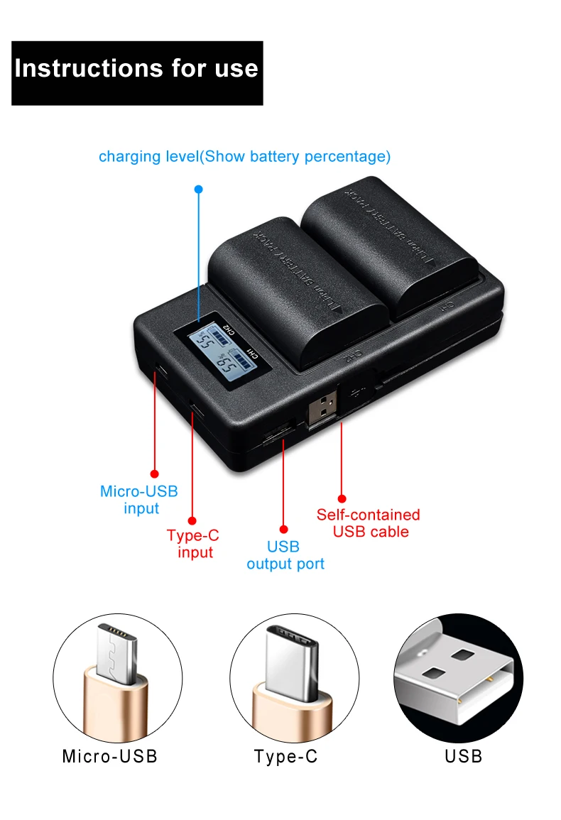 3 шт. LP-E6 LP E6 батарея для камеры+ ЖК USB зарядное устройство для Canon EOS 5DS R 5D Mark II 5D Mark III 6D 7D 60D 60Da 70D 80D DSLR EOS 5DS