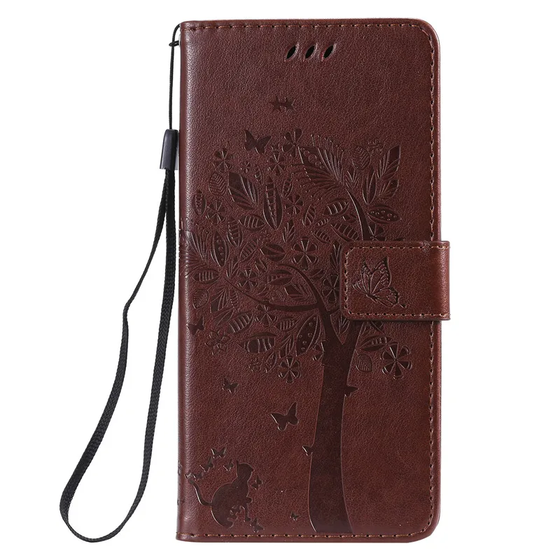 Leather Wallet Case for Samsung Galaxy A50 card slot holder stand flip silicone soft cover Samsung A50 Case A70 A40 A30 A20 - Цвет: Coffee