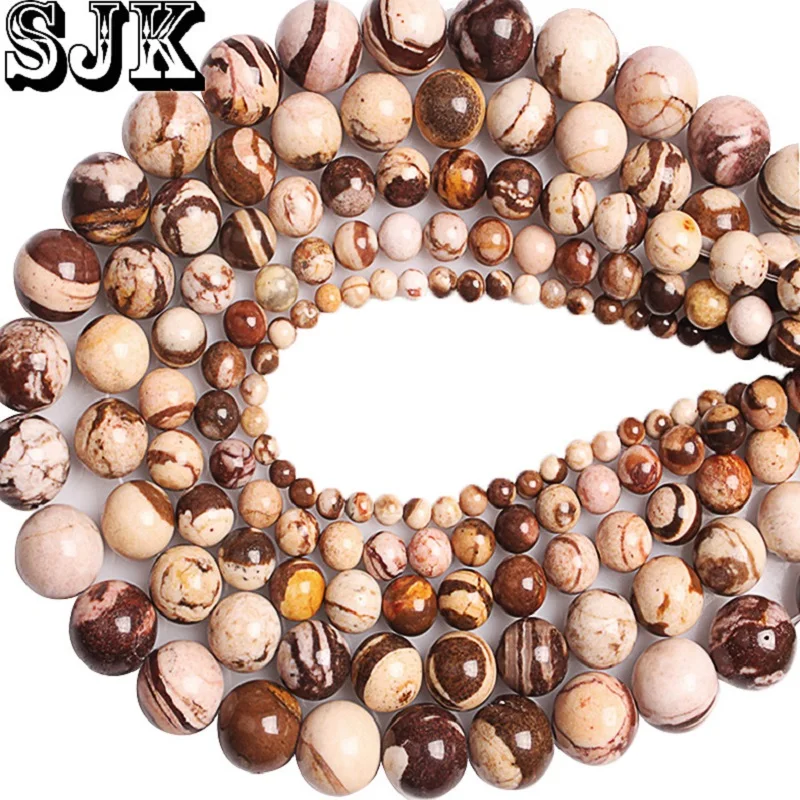 

Natural Stripe Zebra Stone Beads Australia Zebra Jaspers Round Loose Beads 6 8 10 12MM Bracelet Necklace Earrings Jewelry Making