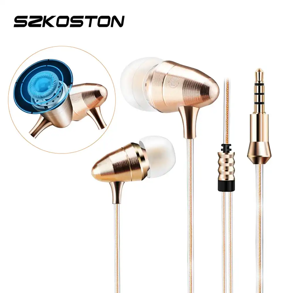Kst X1 Golden Earphone 3d Metal Heavy Bass Sound Quality Earphones For Android Ios Phones Xiaomi Iphone Oppo Pc With Without Mic Earphone Quality Golden Earphonesearphone For Android Phone Aliexpress