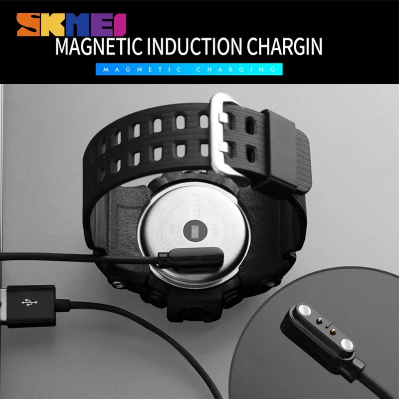 Умные часы мужские спортивные с bluetooth шагомер калорий SKMEI цифровые наручные Relogio