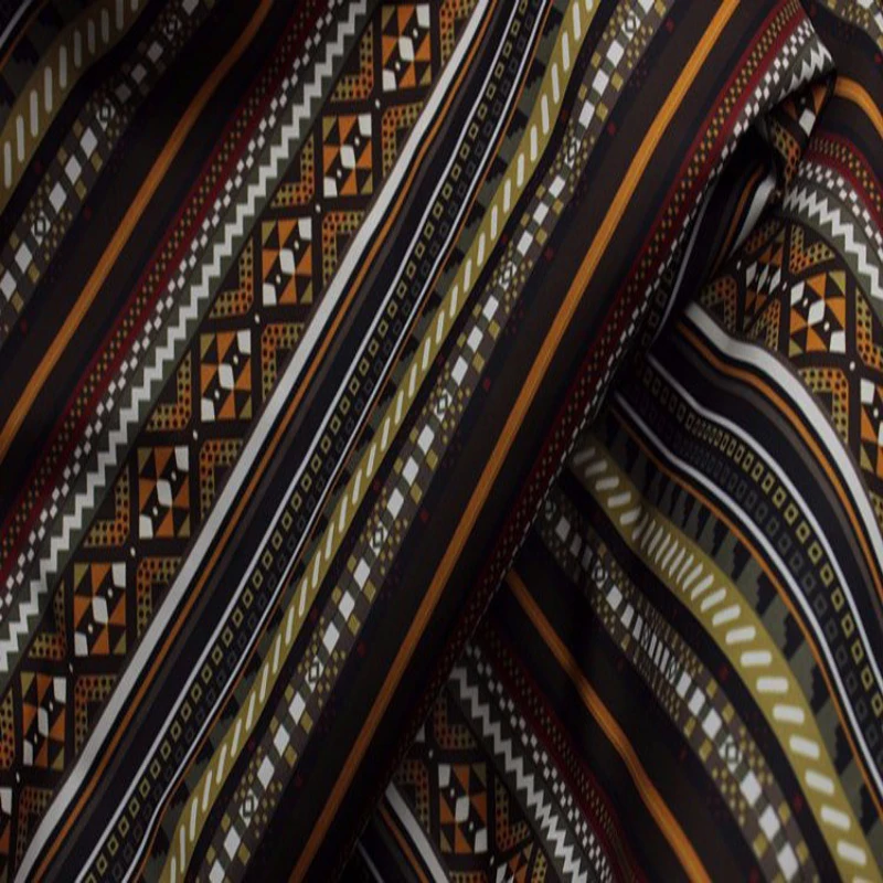 YY DIY Royal Brown Stripe Printed Polyester Lining Fabric 50x140cm|fabric childrens prints|fabric militaryprinted fabric material - AliExpress
