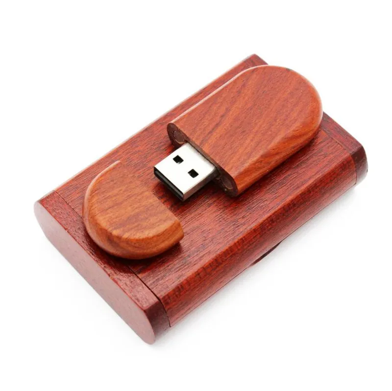 SHANDIAN логотип на заказ Деревянный USB+ Подарочная коробка usb флеш-накопитель 64 Гб 32 Гб 16 Гб карта памяти Флешка фотографии подарки - Цвет: Rose wood