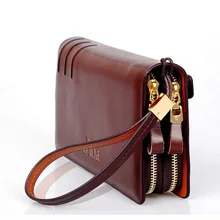 Luxury Genuine Leather Men Wallet New Brown Zipper Long Man Clutch Coin Purse Polo Brand Male Purse Real Leather Wallet Luxury Genuine Leather Men Wallet New Brown Zipper Long Man Clutch Coin Purse Polo Brand Male Purse Real Leather Wallet