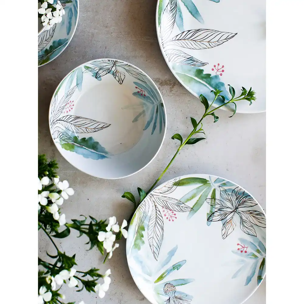 Detail Feedback Questions About Ceramic Dinnerware Set Creative Ceramic Dinnerware Set Creative Breakfast Bowls Plates Cups Mugs Dandelion Printed An Style Cutlery