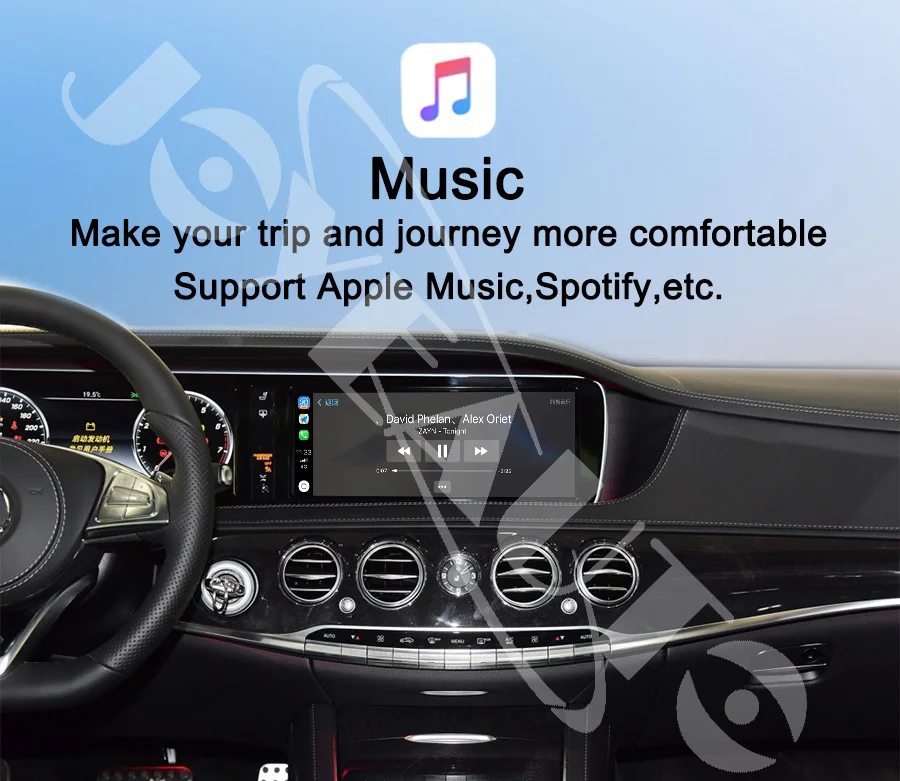 Joyeauto беспроводной Apple Carplay Car play модифицированный S класс 15-19 NTG 5 W222 для Mercedes Android Авто зеркальное зеркало сзади спереди см