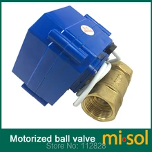 10 шт. 110 В моторизованный шаровой клапан, DN20(NPT) латунь, 2 варианта, электрический клапан, моторизованный шаровой клапан
