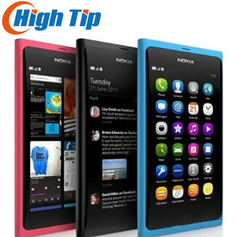 Разблокированный оригинальный мобильный телефон Nokia N9 GSM с сенсорным экраном 3G Wi