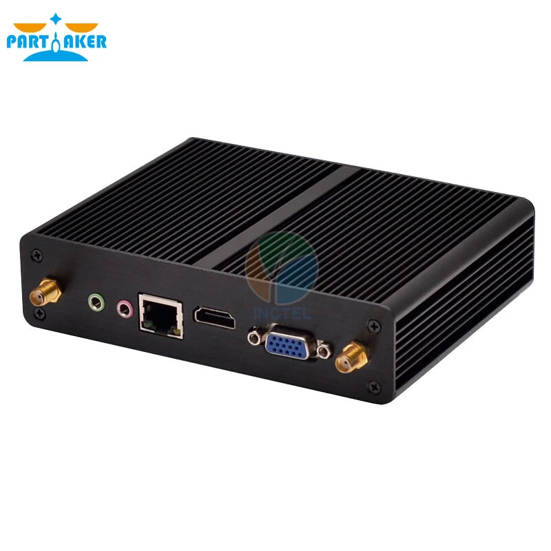 Thin Client Mini PC with Quad Core Pentium N3510 Fanless Home Computer Support XBMC Windows Android