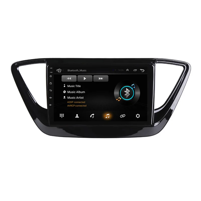 Flash Deal 2.5D Android 8.1 Car DVD GPS For Hyundai Verna Solaris 2017 2018 2019 Car Radio Video Player head unit Navigation with wifi BT 4