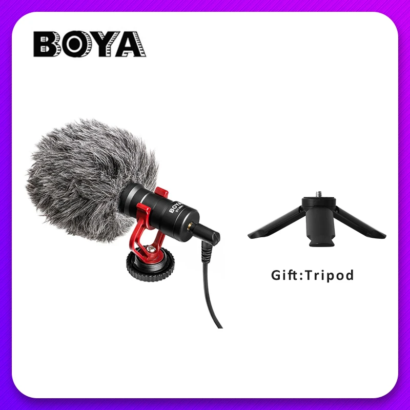 BY-MM1 Standard box BOYA BY-MM1 микрофон накамерный видео Запись микрофон для Xiaomi DJI Osmo Карманный DSLR камера sony iPhone PK Rode - Цвет: BY-MM1 Standard box