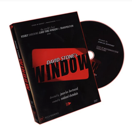 

2009 WINDOW By David Stone With DVD Change A Card Thru Glass Magic Magic Toys Magic Tricks Magic props