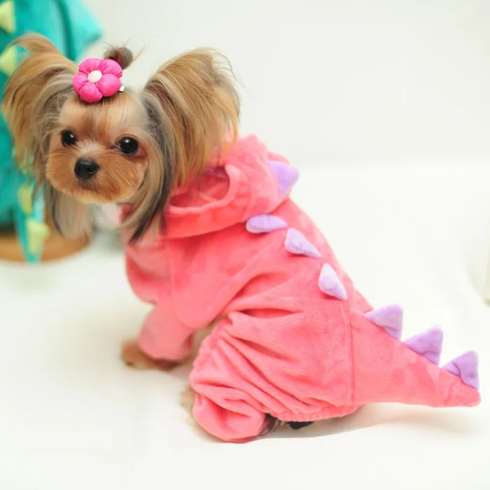 Одежда для домашних животных для собак и кошек модная одежда для собак комбинезон бархатный костюм для кошек розовый, зеленый - Цвет: Красный