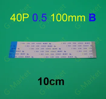 

10pcs FFC FPC flat line flexible cable 0.5mm pitch 40 pin B Reverse Length 100mm 10cm Ribbon Flex Cable AWM 20624 80C 60V VW-1