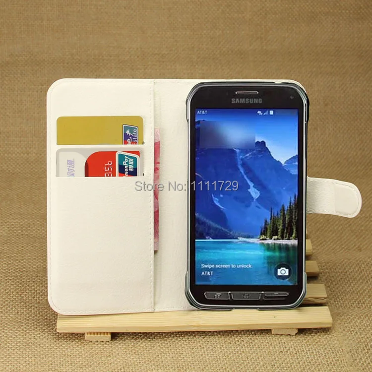 For Samsung GALAXY S5 Active G870 New Fashion Wallet Stand PU Leather Litchi Pattern Case Cover+Free Touch Pen |