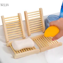 XZJJA натуральная деревянная мыльница Бытовая ванная комната мыло держатель Чехол Раковина Мыло губка дренажные органайзеры аксессуары для ванной комнаты