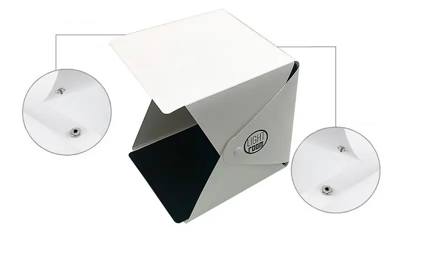 Настольная световая коробка для фотосъемки Фотостудия софтбокс светодиодный свет мягкая коробка фото Набор для фона световая коробка