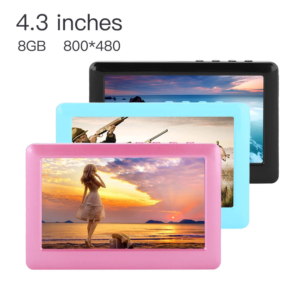 

MVpower 8GB 4.3 Inches HD Touch LCD Screen MP3 MP4 MP5 Media Video Music Player FM Radio Support TF Card audio Gift