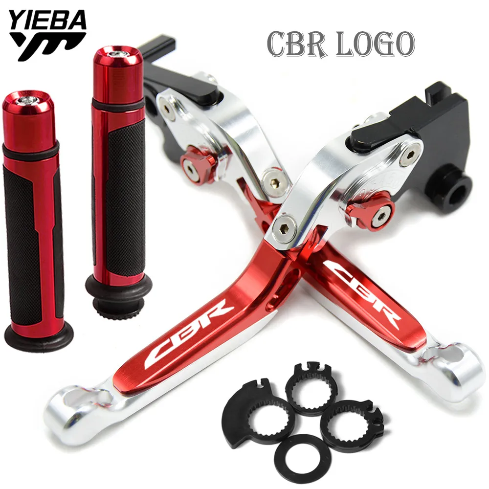 

NEW Motorcycle Folding Brake Clutch Levers Handlebar handle grips FOR HONDA CBR954RR CBR 954 RR 2002 2003 motorbike Accessories