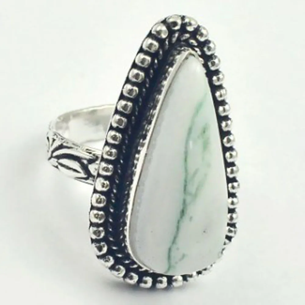 

Moss Agates Ring Silver Overlay over Copper, USA Size 8.5 , R4273