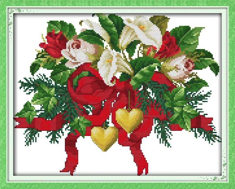 Download Aliexpress.com : Buy New Christmas bouquets flower cross ...