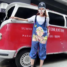 Нагрудники для девочек nuwe los Koreaanse BF cowboy studente was oulik en pragtige kollege wind nege broek