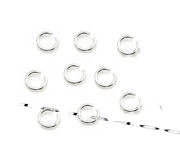 

ring 4mm(1/8") Dia.hot- 500PCs SilverPlated Soldered Closed Jump Rings ** metal round shape connectors watch