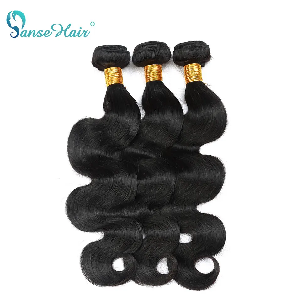 Panse Hair Malaysian Body wave Hair Bundles 100% Human Hair Non Remy Human Hair Extensions Color 1B 1PCS Can Buy