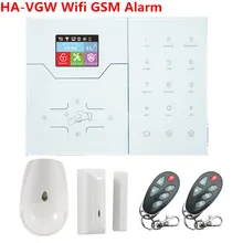 Английский Французский меню HA-VGW Wi-Fi сигнализация GSM сигнализация Система безопасности домашняя охранная сигнализация Автоматизация анти вор с управлением приложением