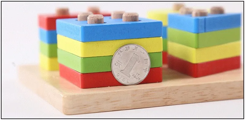 15 см деревянная Геометрическая Игрушка Дети Математическая головоломка Монтессори дошкольного обучения обучающая игра Детские игрушки для детей