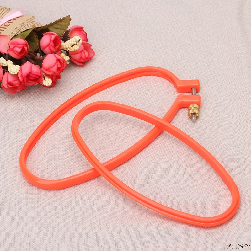 

Practical Cross Stitch Machine Plastic Frame Embroidery Hoop Ring Round Hand DIY Needlecraft Household Sewing Tool-W110