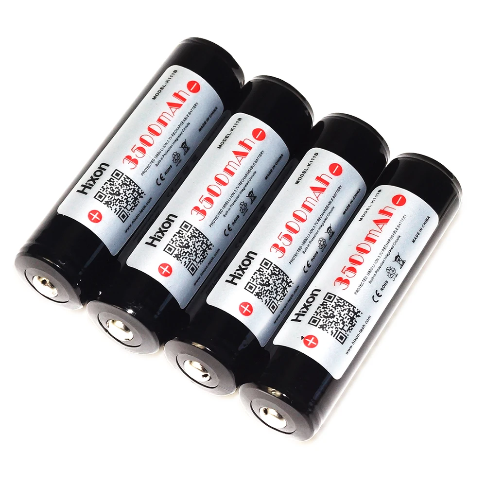 4 шт. 3500 мАч 3 7 V Защищенный Литий ионный аккумулятор с оригинальной Sanyo NCR18650GA Cell 10A