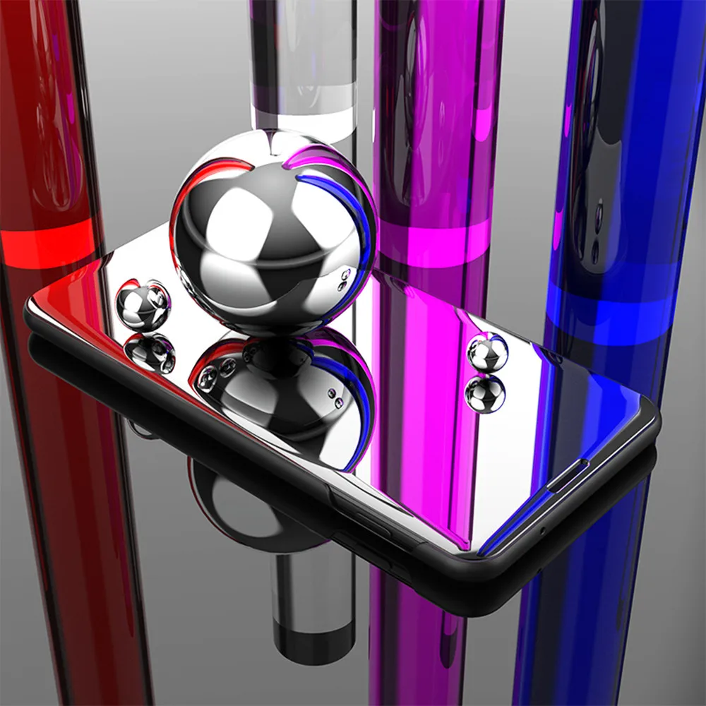 

Luxury Smart Flip Mirror Case PU Leather Cover for OPPO R11 R11S R9 R9S Plus R15 F5 F7 F9 A71 A83 A5 A3S A3 R17 Pro A7 Case