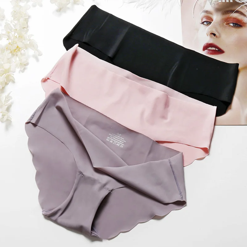

Fashion Seamless Panties Women Underwear Female Comfort Intimates Women Low-Rise Briefs 8 Colors Lingerie Panties Drop Shipping