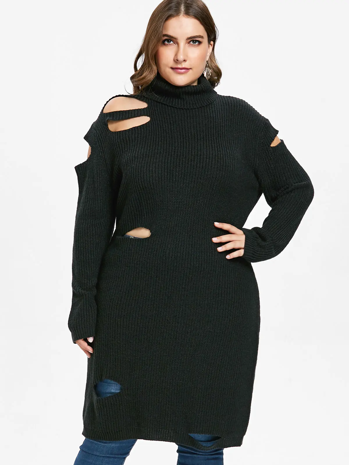 long cardigan sweater with hoodie women plus size