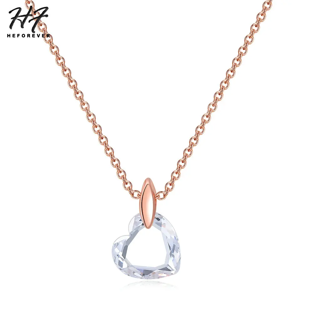 Женское Ожерелье с кулоном в виде сердца фианитом|pendant jewelry|fashion jewelryjewelry fashion |