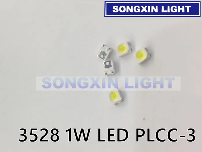 HARVATEK SMD 3528 1 Вт Светодиодный высокомощный PLCC-3 общий анод высокой мощности 1210 SMD СВЕТОДИОДНЫЙ s диоды телевизионная подсветка супер яркий