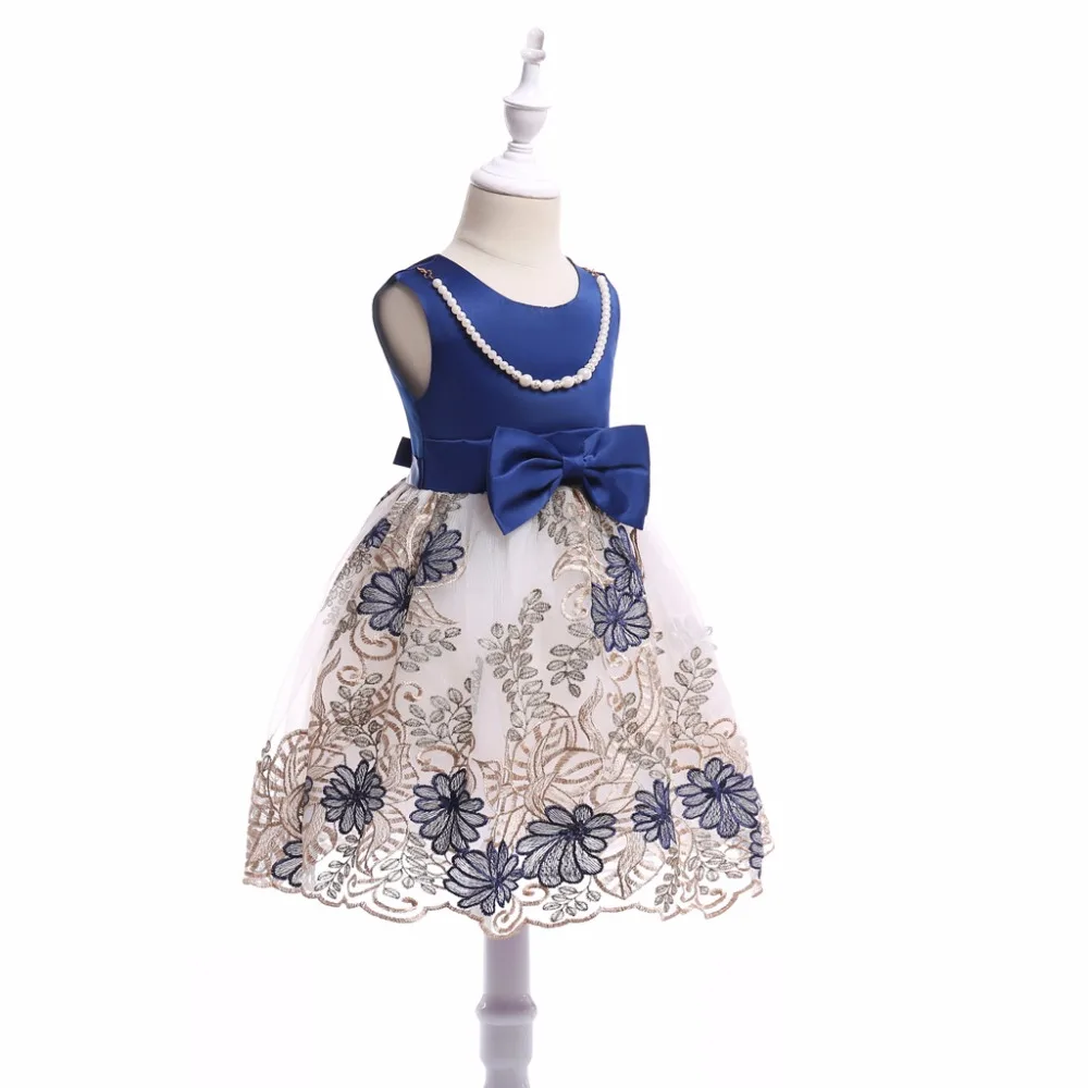 Летнее платье с цветочным рисунком костюм принцессы для девочек; платья праздничная одежда для девочек детское торжественное платье из тюля для детей 2-10 лет; CDR109