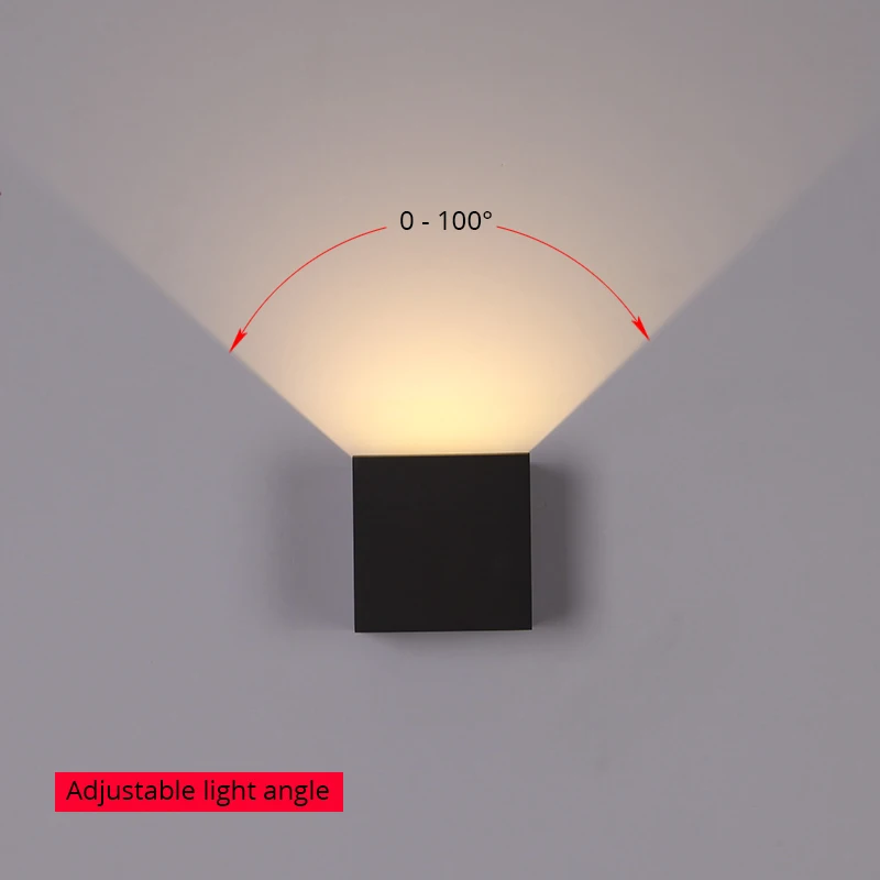 LED Wall Light Outdoor Waterproof IP65 Porch Garden Wall Lamp Home Sconce Indoor Decoration Lighting Lamp Aluminum AC90-260V